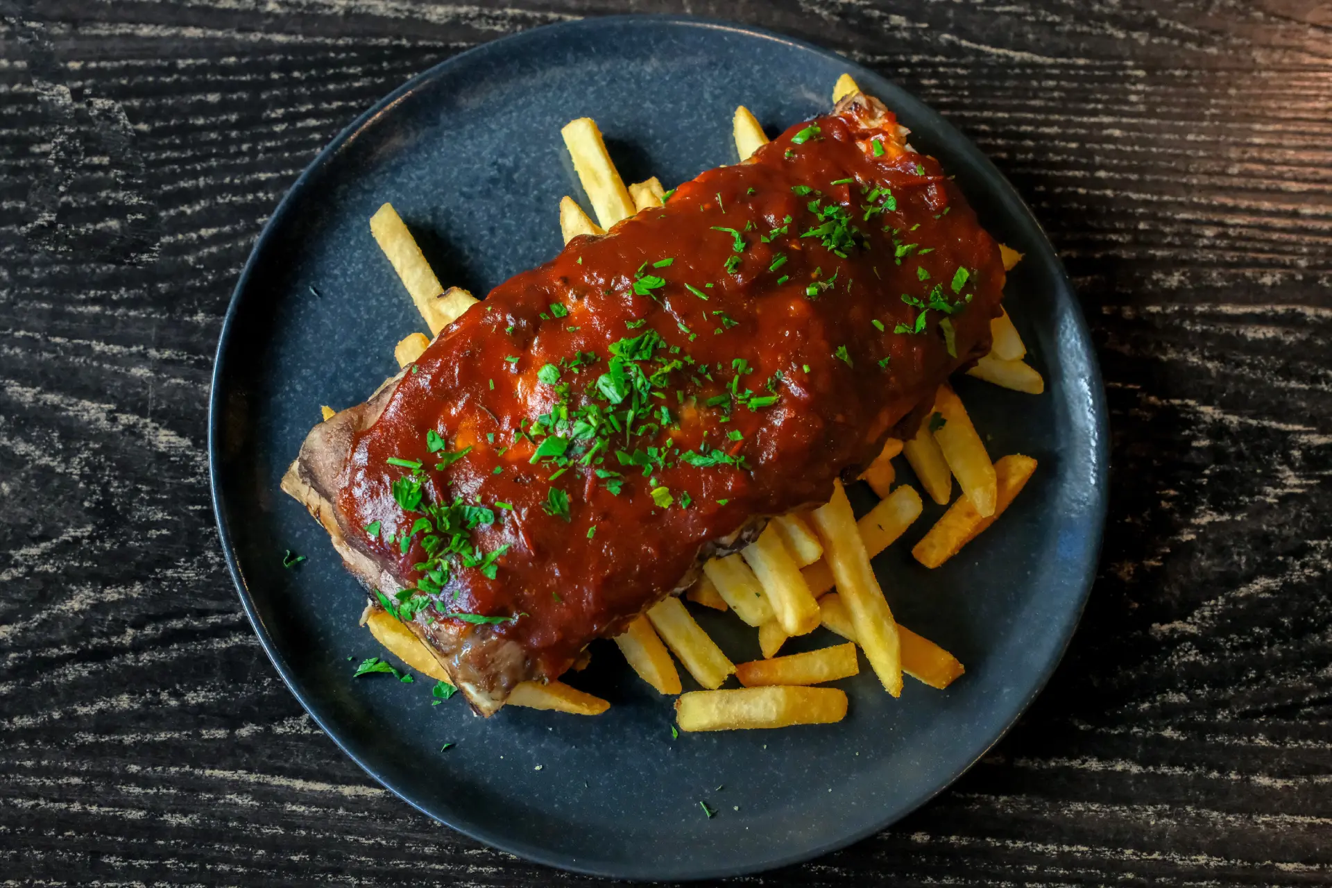 Sticky BBQ pork ribs 1 SOY GARLIC CHICKEN