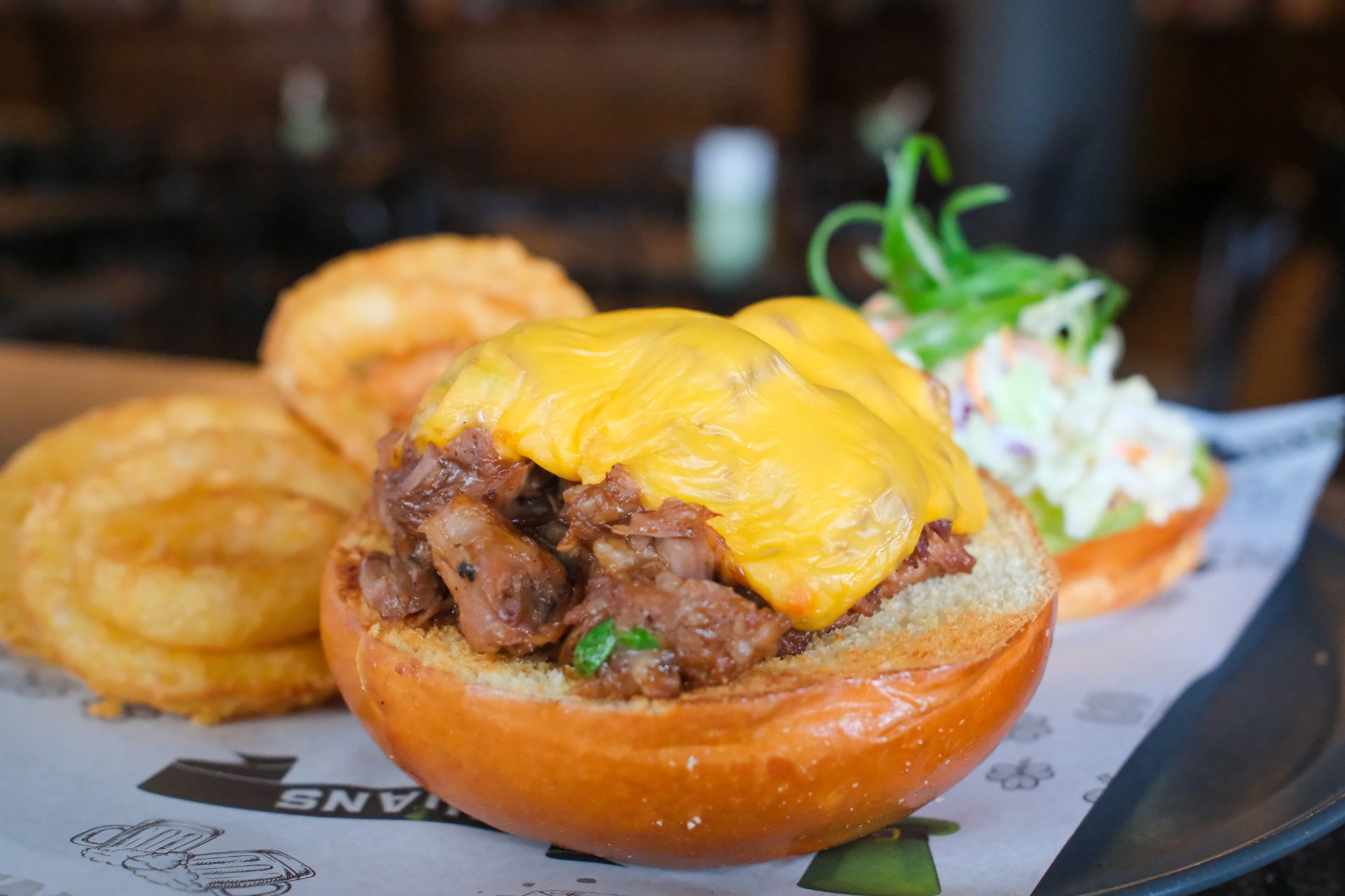 The piggy O’Paddy burger The piggy O’Paddy burger
