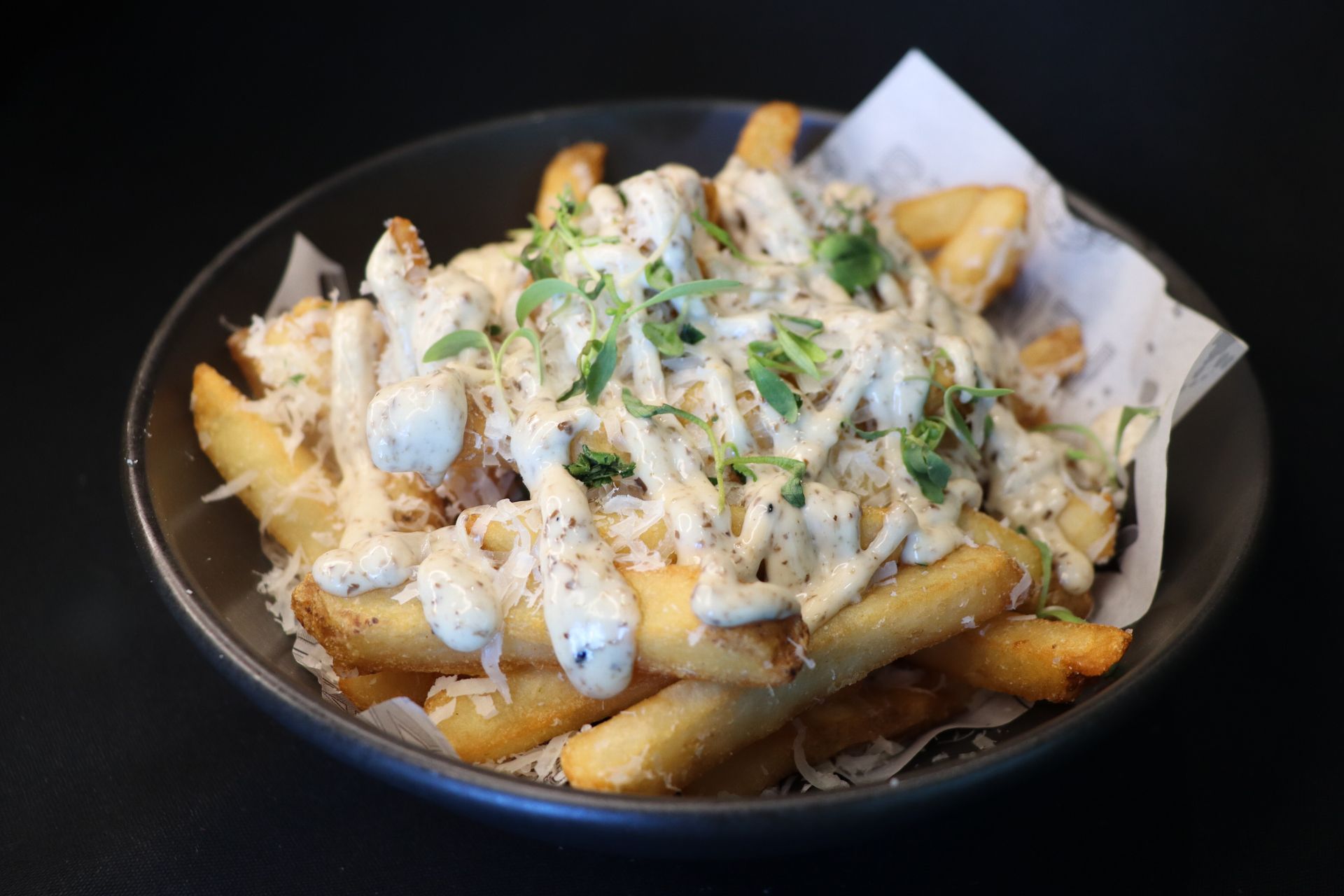 Truffle & parmesan fries(V)(G) Truffle & parmesan fries(V)(G)